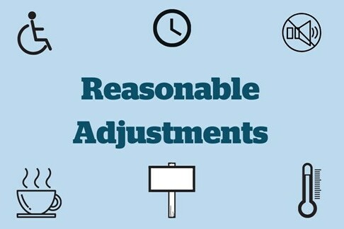 Let us know if you require reasonable adjusments